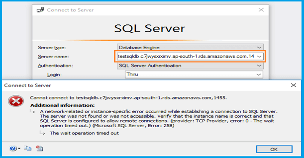 SQL Database in AWS