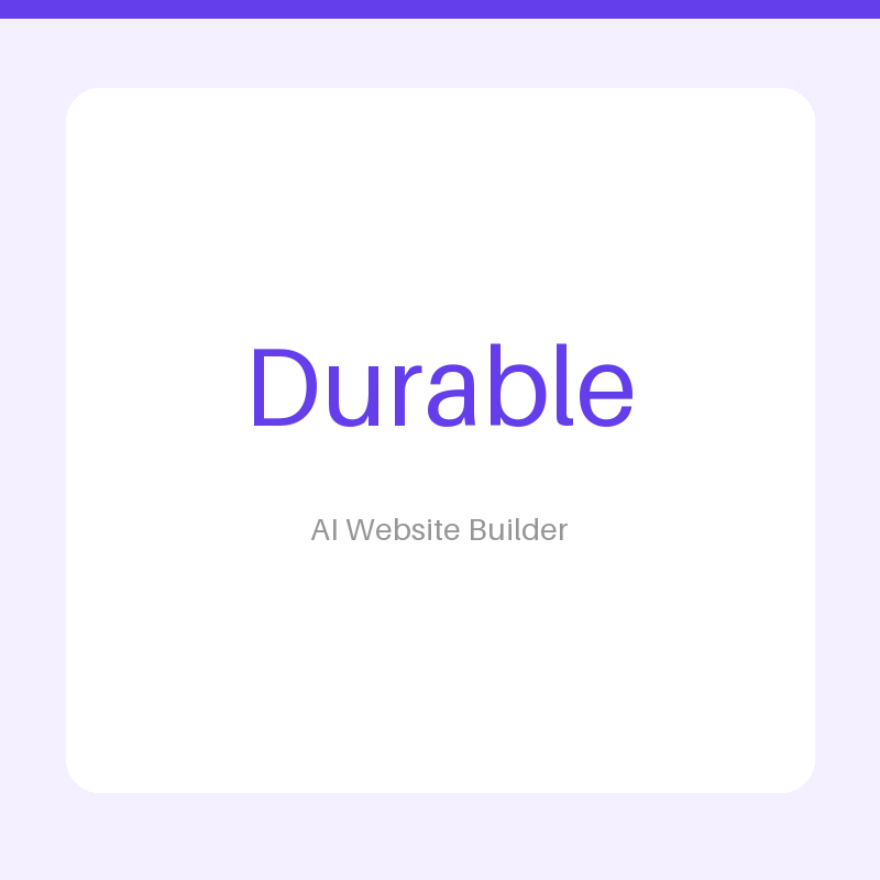 Durable AI Website Builder